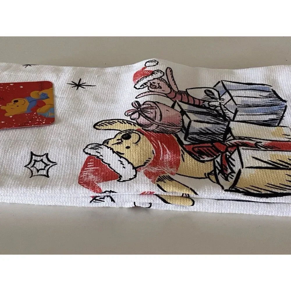 2‎ Pk Disney Winnie The Pooh Piglet Christmas Kitchen Dish Towels 16 X 26” NEW